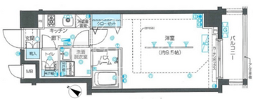 ズーム目黒不動前 303 間取り図