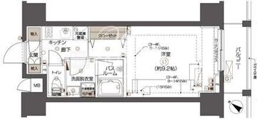 ズーム西五反田 302 間取り図