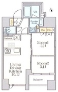クレストコート品川南大井 1302 間取り図