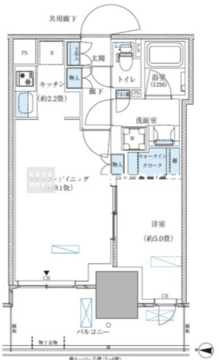 パークアクシス西大島コンフォートスクエア 735 間取り図