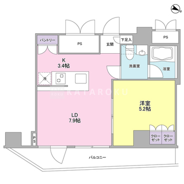 ステイレジデンス西新宿 1102 間取り図