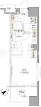 パークハビオ西新宿 901 間取り図