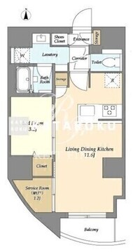 ヴィラクレスト東上野 701 間取り図