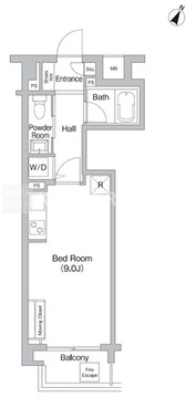 プライムアーバン三軒茶屋 602 間取り図
