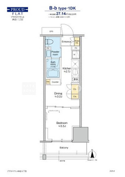 プラウドフラット四谷三丁目 403 間取り図