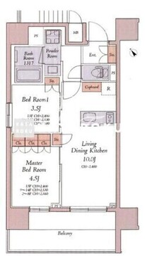 HAYANO Residence 大塚 1103 間取り図