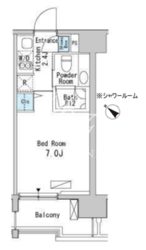 ベルファース目黒 806 間取り図