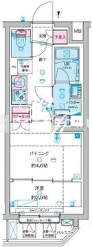 ジェノヴィア竹ノ塚 108 間取り図