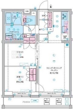 ジェノヴィア竹ノ塚 301 間取り図