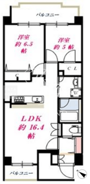 ミオ中目黒 702 間取り図