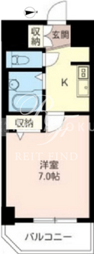 エスティメゾン錦糸町 404 間取り図