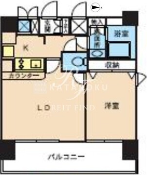 HF東新宿レジデンス 1303 間取り図