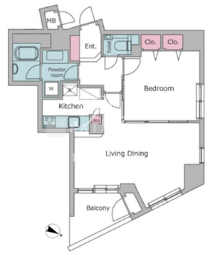 リテラス学芸大学 304 間取り図