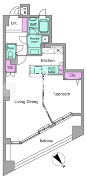 リテラス学芸大学 403 間取り図