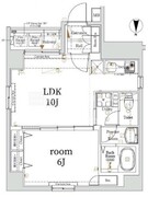 ログ銀座東 304 間取り図