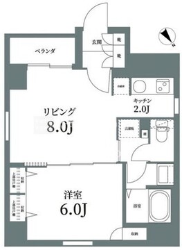ログ銀座東 704 間取り図