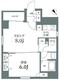 ログ銀座東 704 間取り図