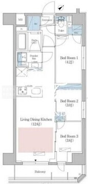 アーバネックス早稲田 901 間取り図