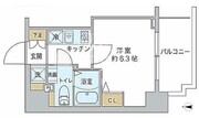 スプランディッド品川 703 間取り図