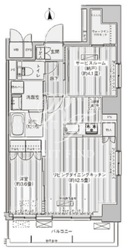 レジェンダリーコート赤羽アネックス 502 間取り図
