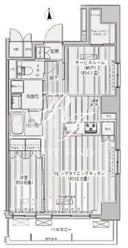 レジェンダリーコート赤羽アネックス 602 間取り図