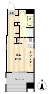 プライマル亀戸 404 間取り図