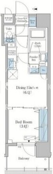 アーバネックス菊川4 202 間取り図