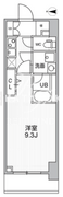 ザ・パームス熊野前 303 間取り図