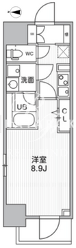 ザ・パームス熊野前 304 間取り図