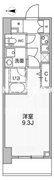 ザ・パームス熊野前 402 間取り図