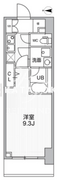 ザ・パームス熊野前 503 間取り図