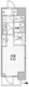 ザ・パームス熊野前 601 間取り図