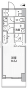 ザ・パームス熊野前 603 間取り図