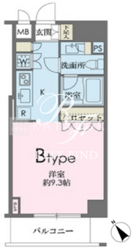 ドゥーエ南麻布 702 間取り図