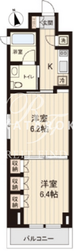 プラティーク清澄白河 206 間取り図