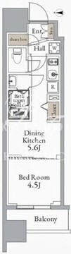プライマル町屋 401 間取り図