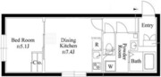 アバンティア西新宿1 204 間取り図
