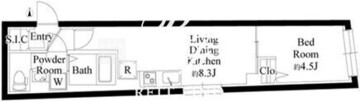 プラティーク高円寺北 303 間取り図
