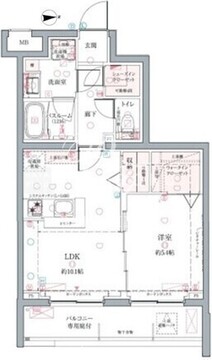 クレヴィスタ墨田 101 間取り図
