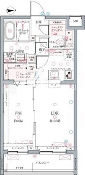 クレヴィスタ墨田 304 間取り図