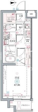 クレヴィスタ墨田 408 間取り図