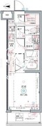 クレヴィスタ墨田 418 間取り図