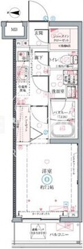 クレヴィスタ墨田 507 間取り図