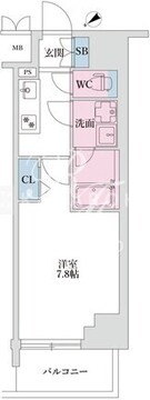 スプランディッド四ツ木 205 間取り図