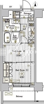 ミライズ五反野レジデンス 501 間取り図