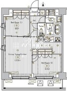 ミライズ五反野レジデンス 801 間取り図