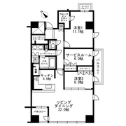 アーバンパーク代官山 2-313 間取り図