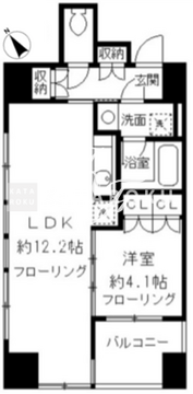 ルフィット神宮北参道 1403 間取り図