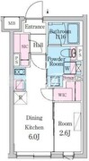 デュオメゾン西新宿 404 間取り図