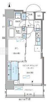 パークアクシス大森山王 504 間取り図